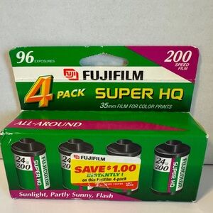 Fujifilm 200 4 Pack Super HQ All Around 35mm Film 96 Exposures Exp 3-02 #0016